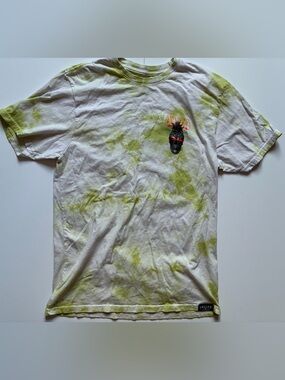 Sullen Clothing White & Green Tie-Dye TShirt - Large